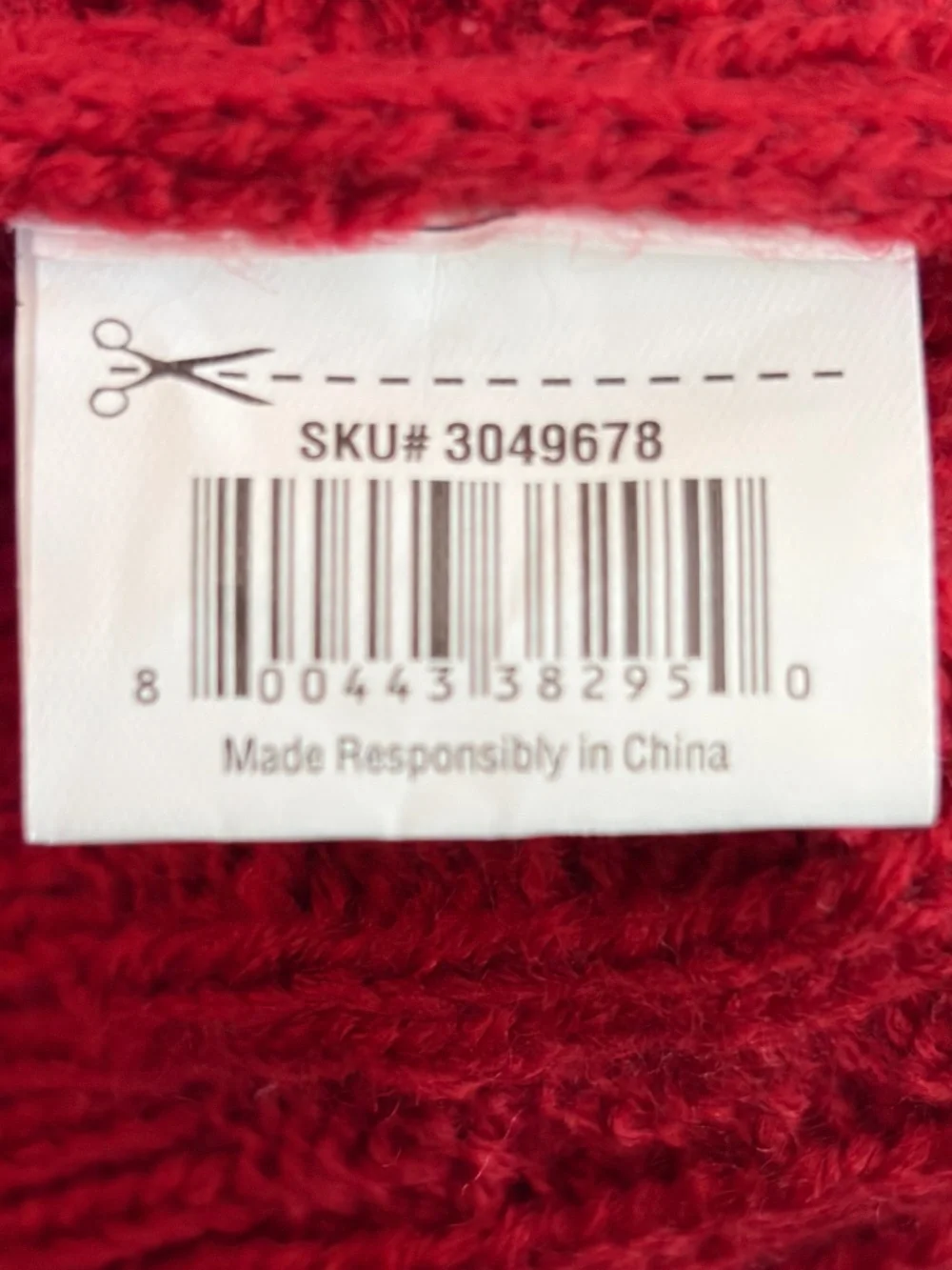 Holiday Tails Red Matching Knit Hats—Adult (OS) and Dog (L/XL)!